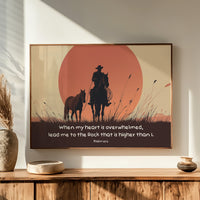 Faith Rides The Crimson Horizon