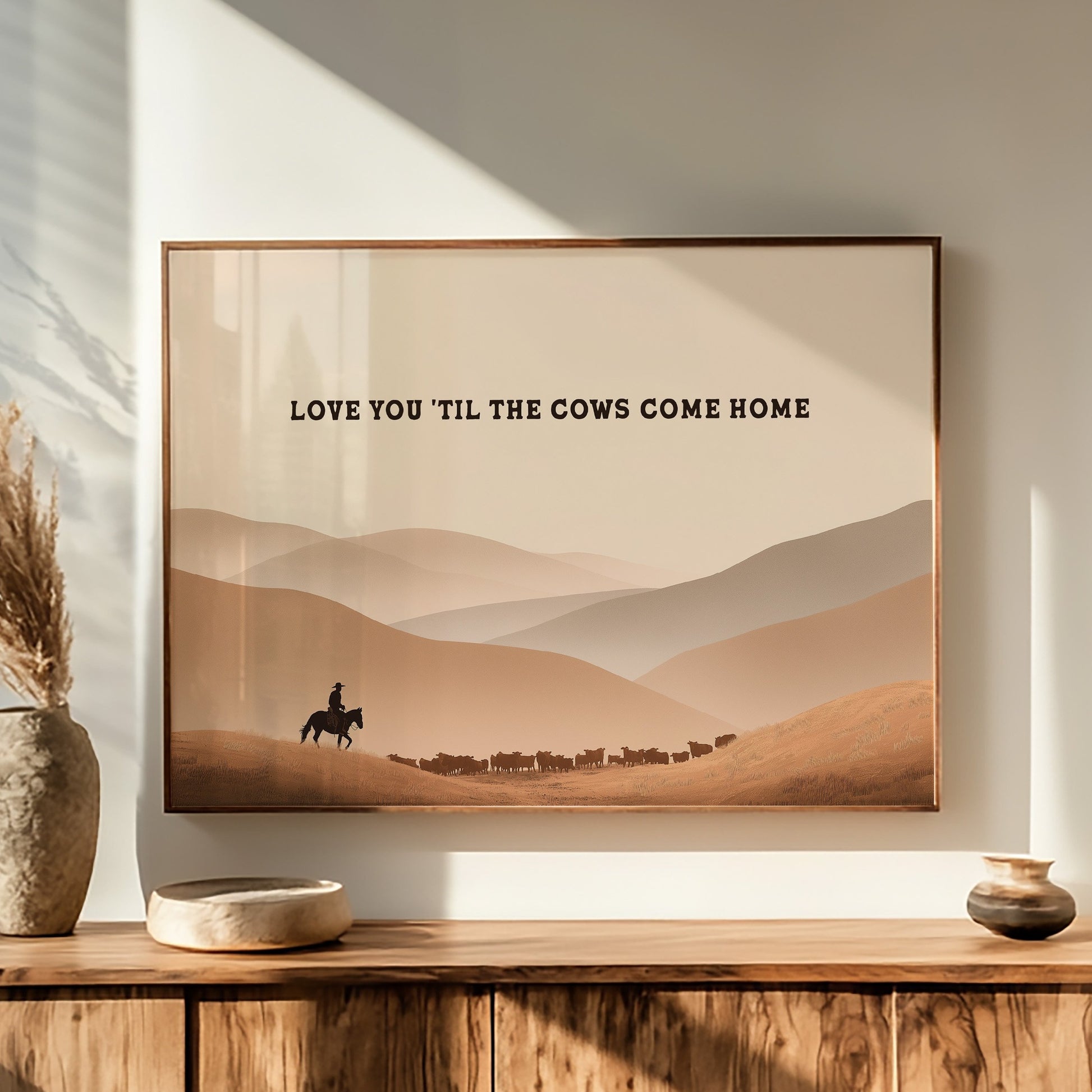 Sunset Promises On Ranch Land