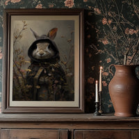 Forest Traveler In Velvet Cloak