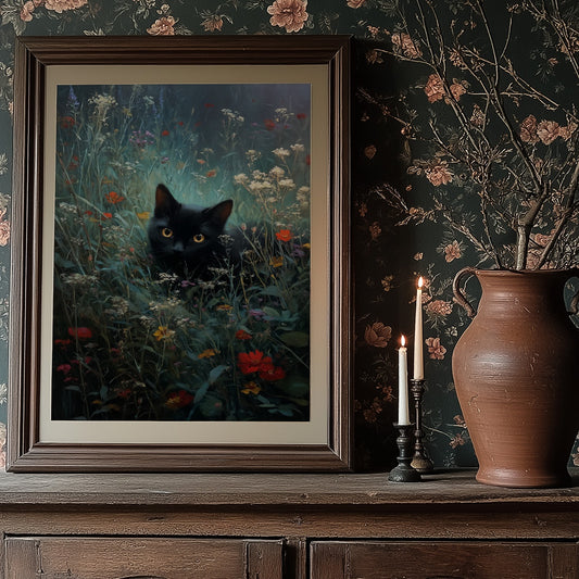 Midnight Prowls Among Wildflowers