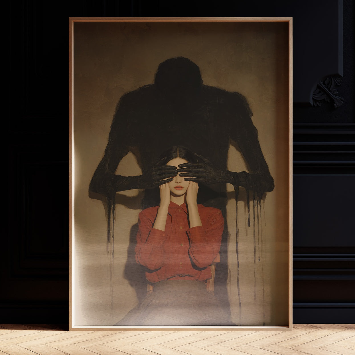 Darkness Looms Behind Crimson