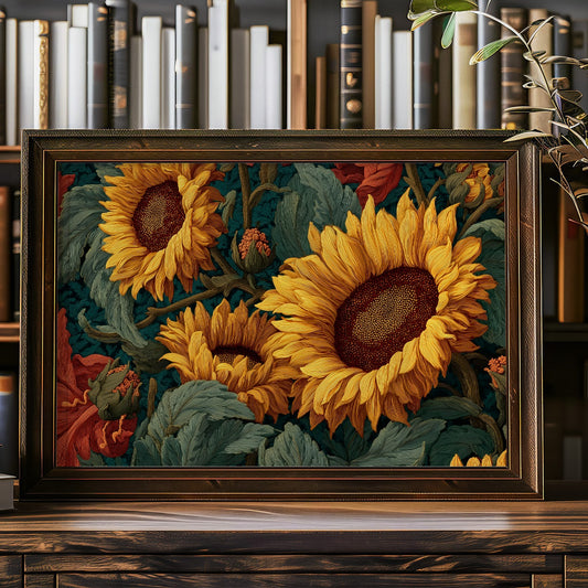 Sunflowers Among Literary Treasures