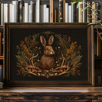 Autumn Hare Among Woodland Treasures