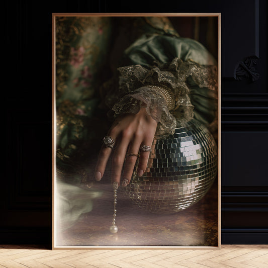 Pearls Dance Under Vintage Light