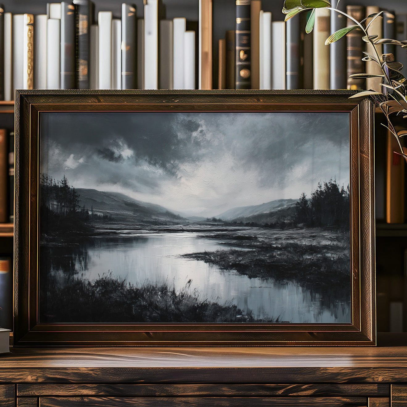 Quiet Valley Beneath Storm Clouds