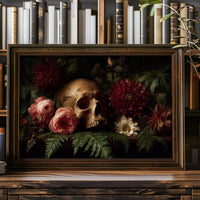 Roses Bloom Against Mortality's Canvas