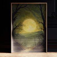 Moonlight Paints Ancient Valley Path