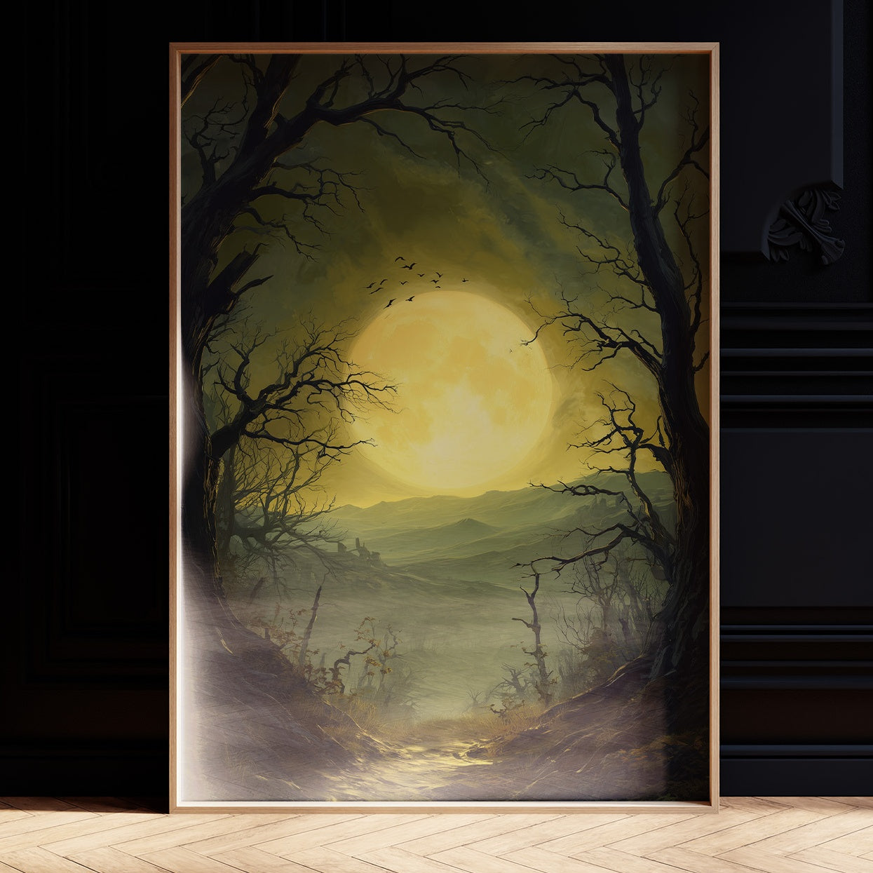 Moonlight Paints Ancient Valley Path