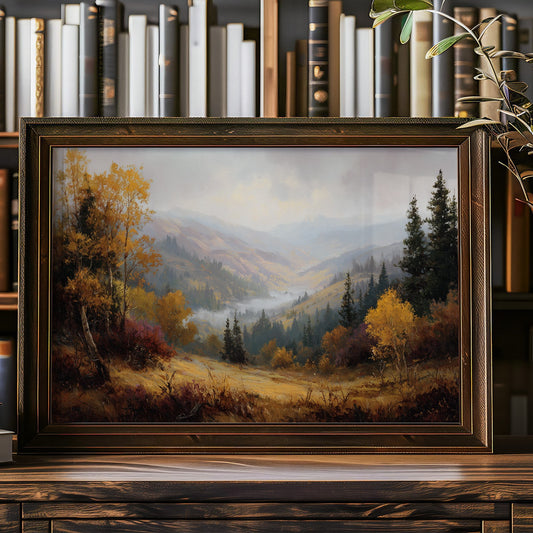 Autumn Valley Between Leather Spines