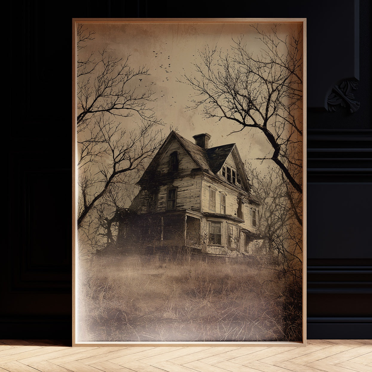 Forgotten Home Among Bare Branches