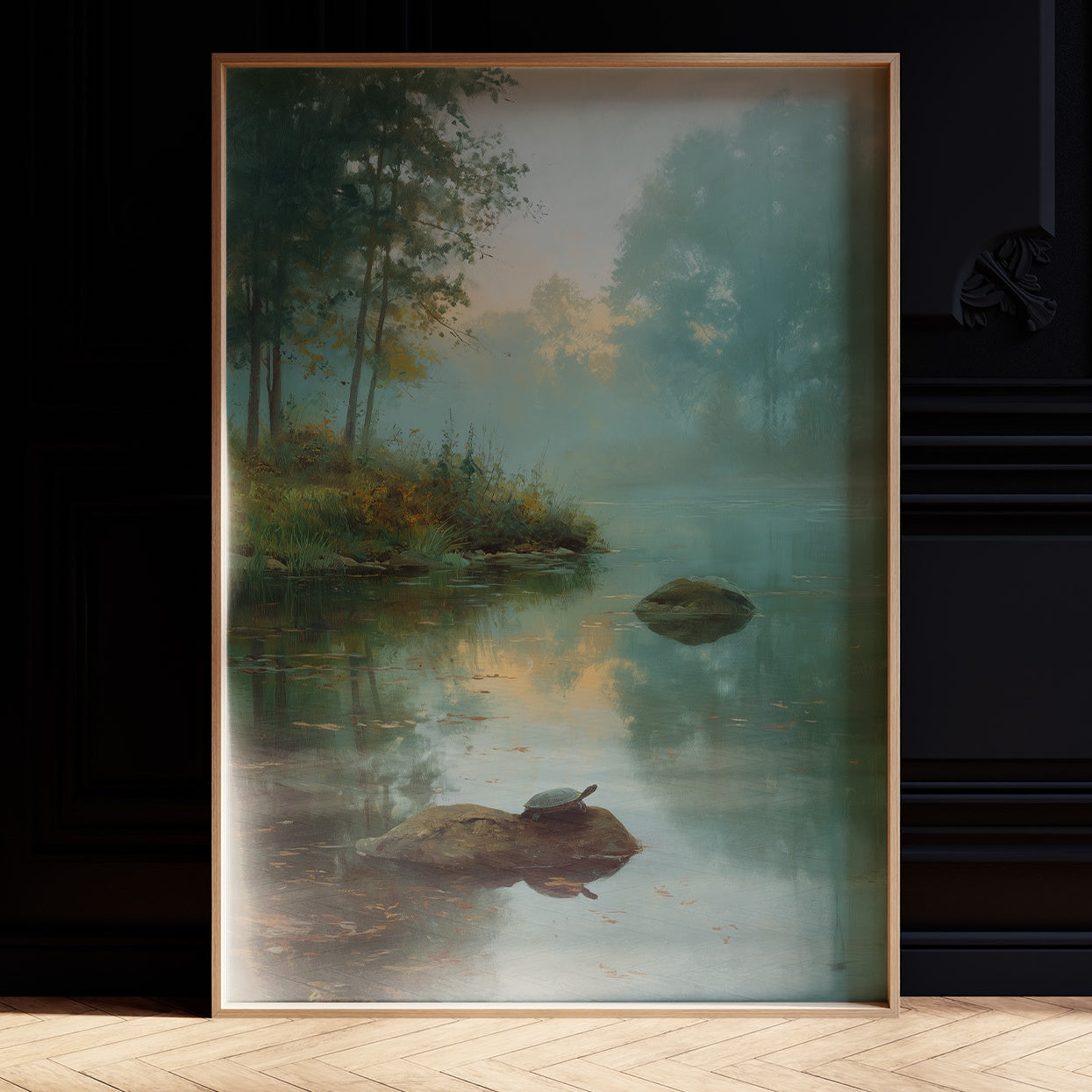 Turtle's Rest In Morning Mist