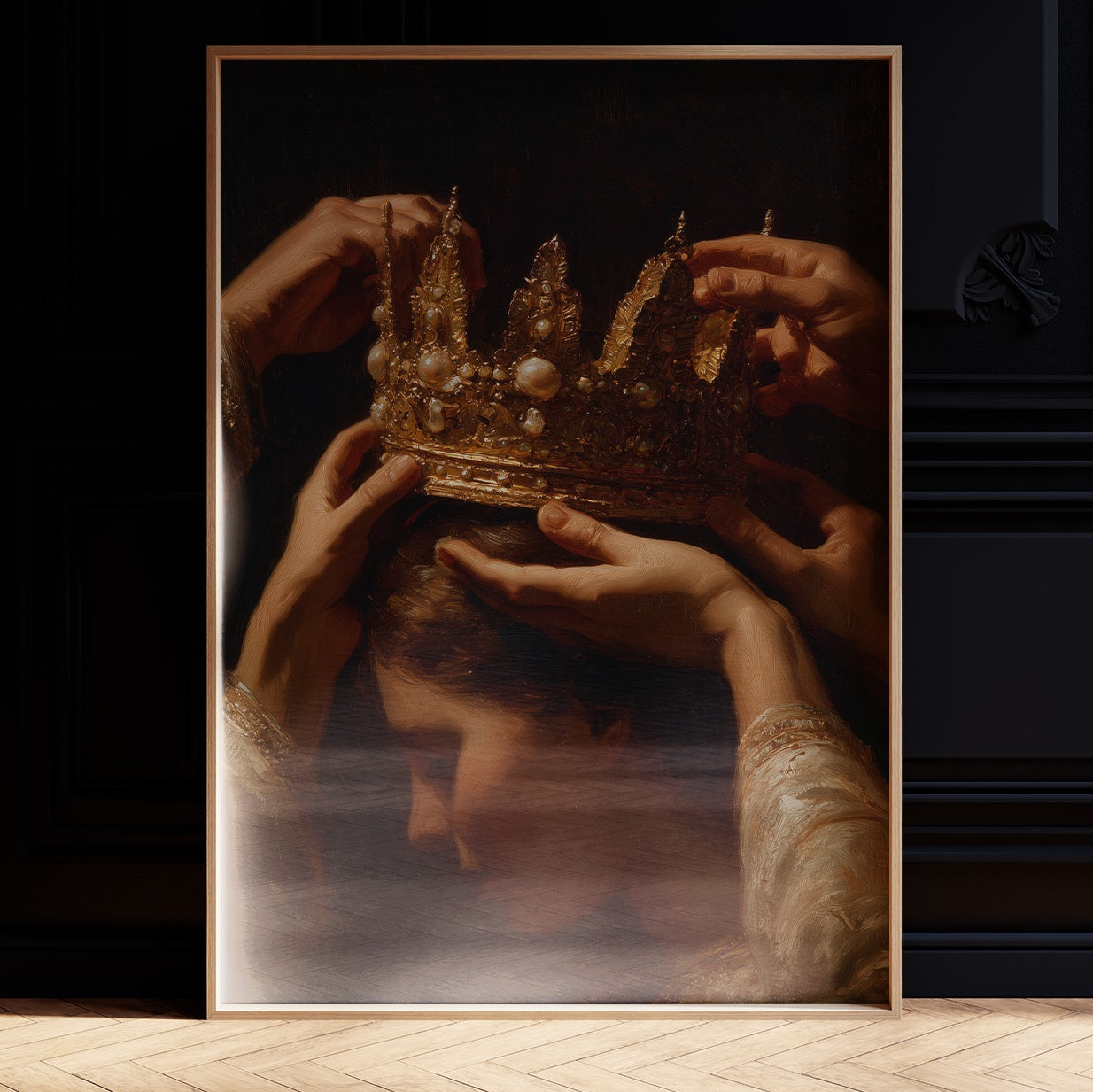 Hands Bestow Ancient Golden Glory