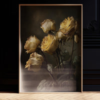 Faded Gold Against Midnight Walls