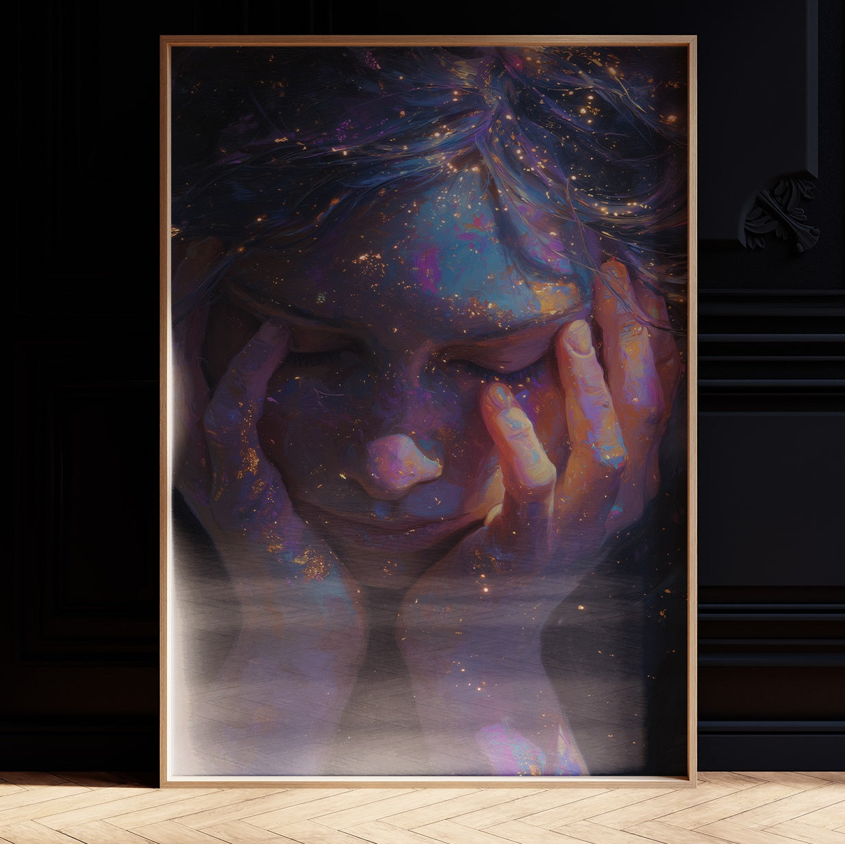 Cosmos Held Between Fingers