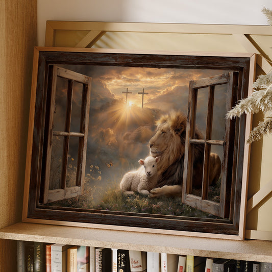 Lion And Lamb Under Heaven's Light