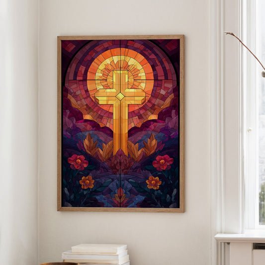 Sacred Light Among Garden Blooms