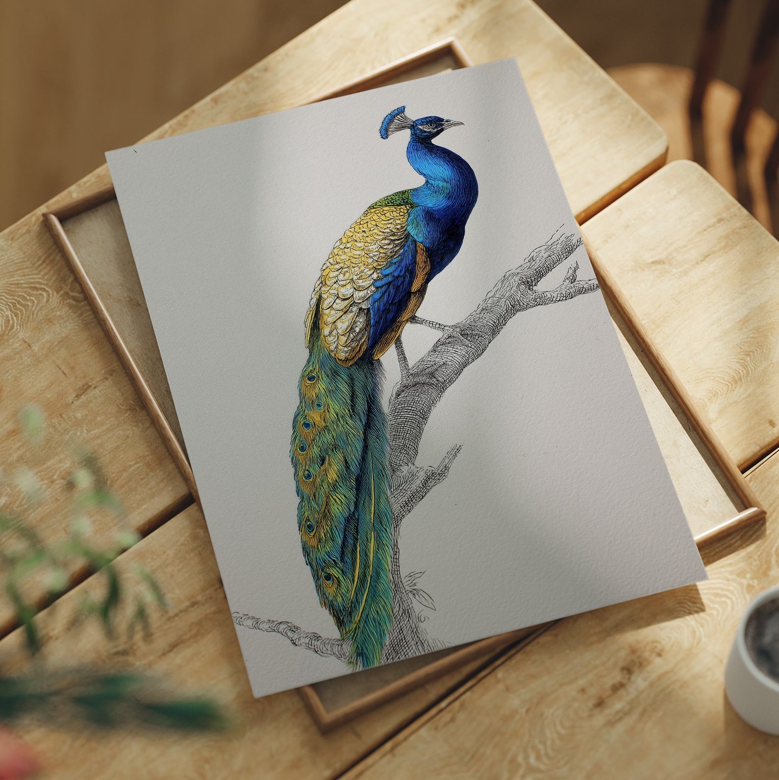 Sapphire Crown On Wooden Canvas