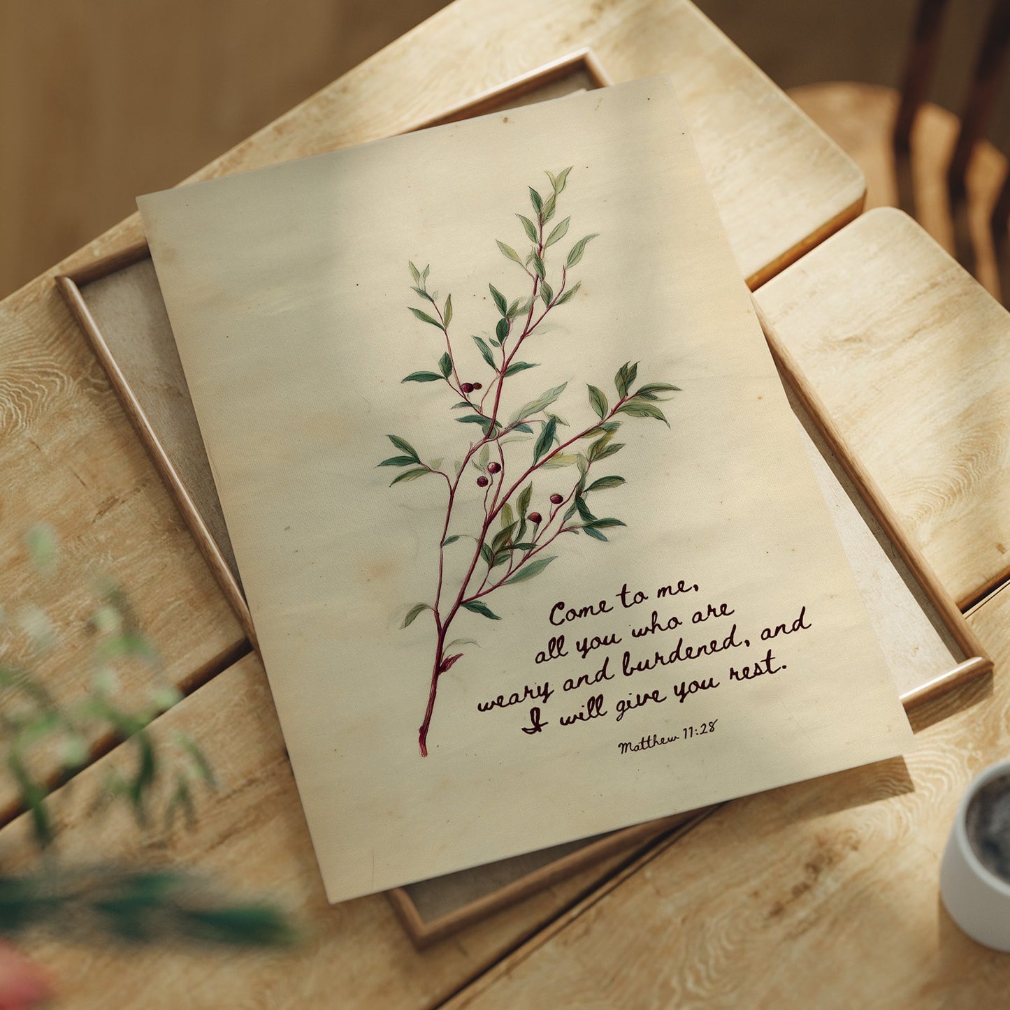 Olive Branch Upon Sacred Words