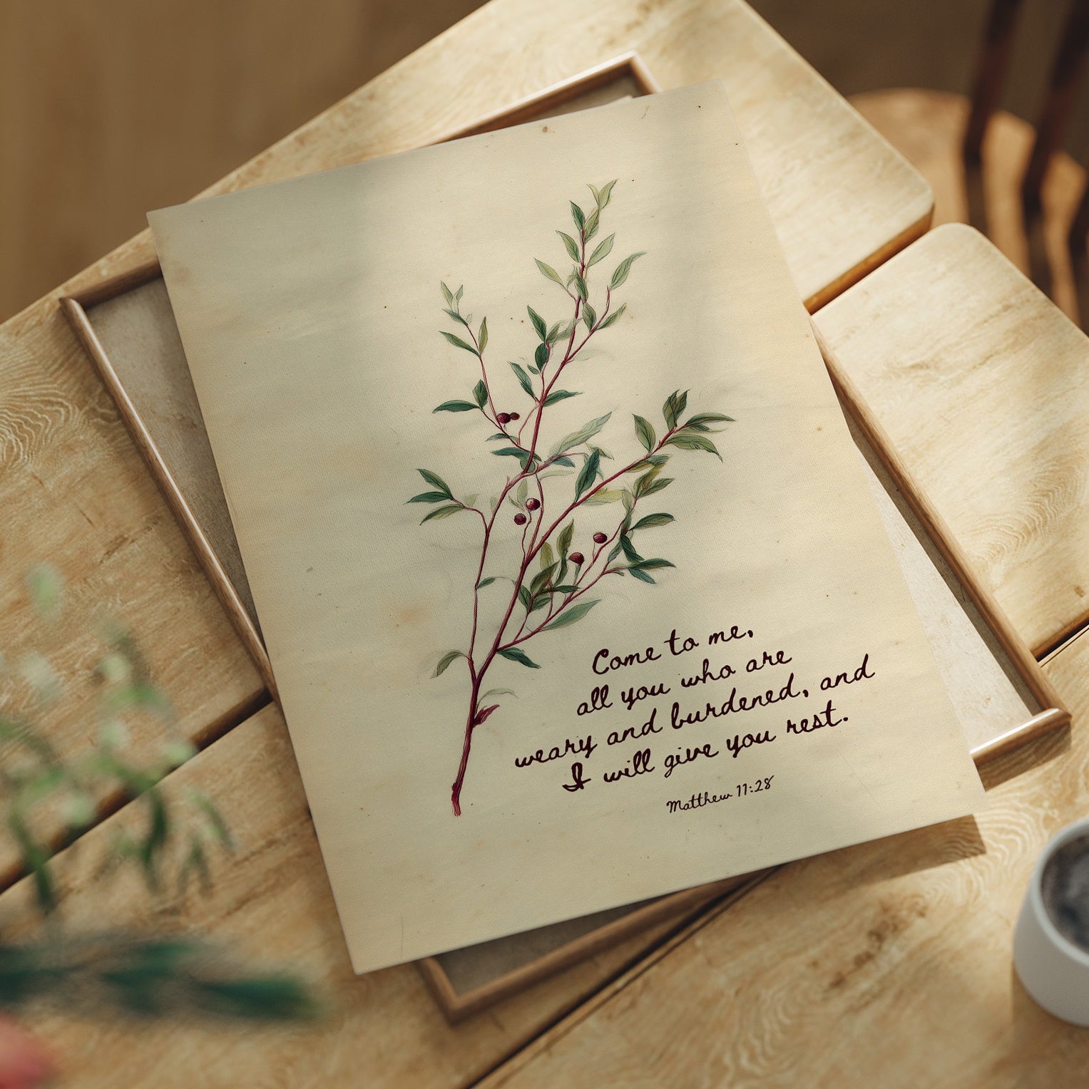 Olive Branch Upon Sacred Words