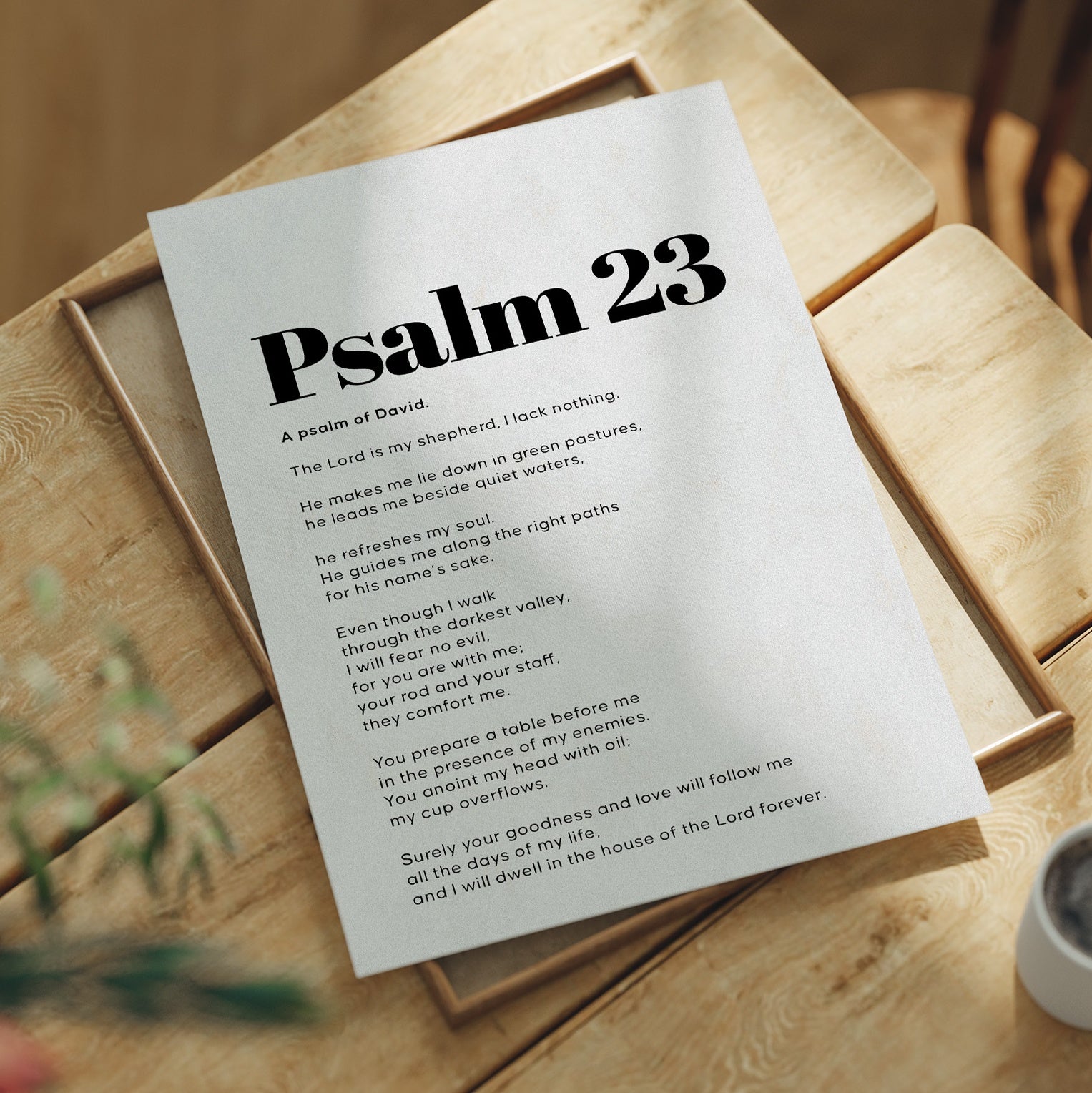 Sacred Words On Morning Wood