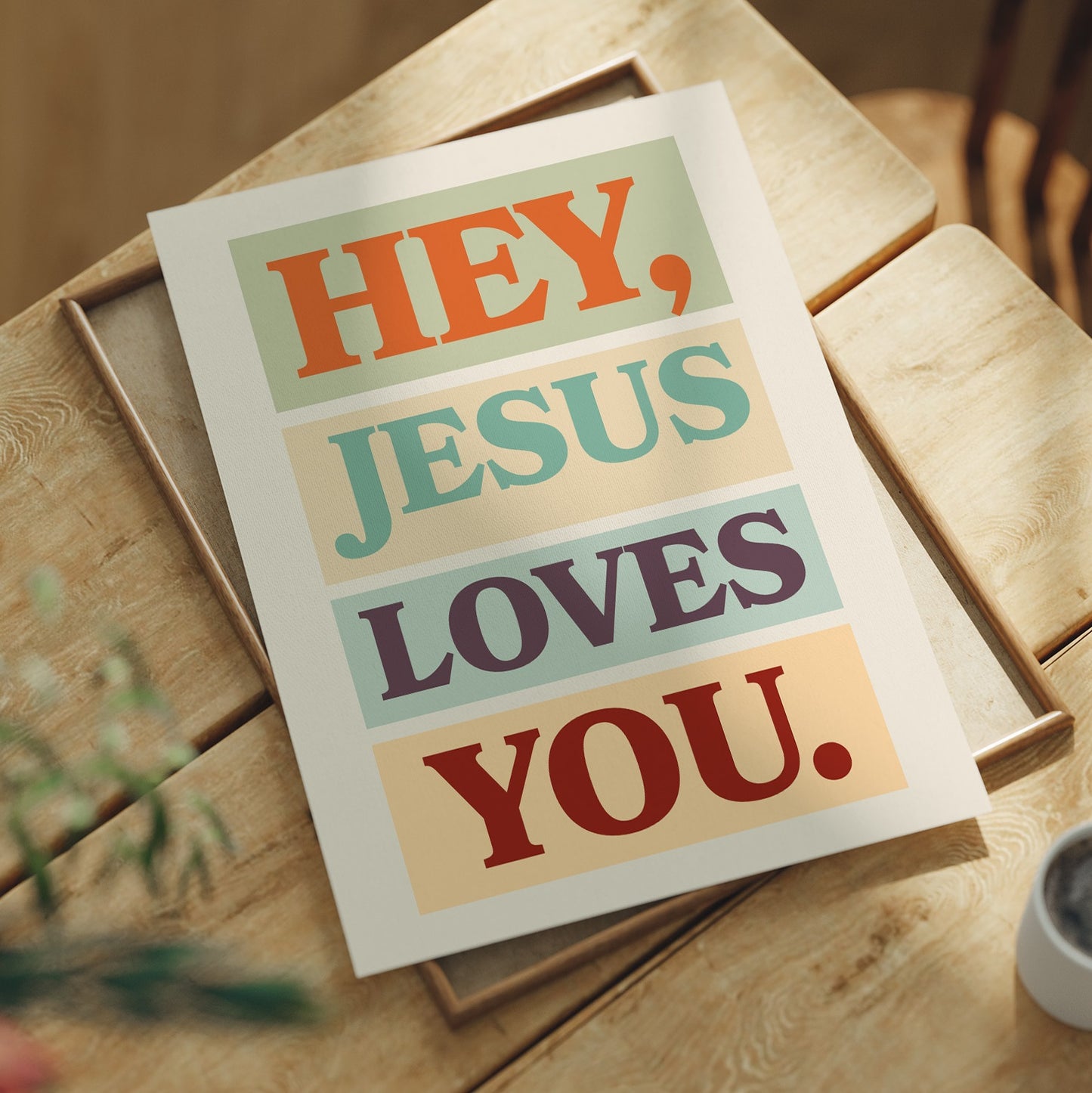 Faith Speaks In Color Blocks