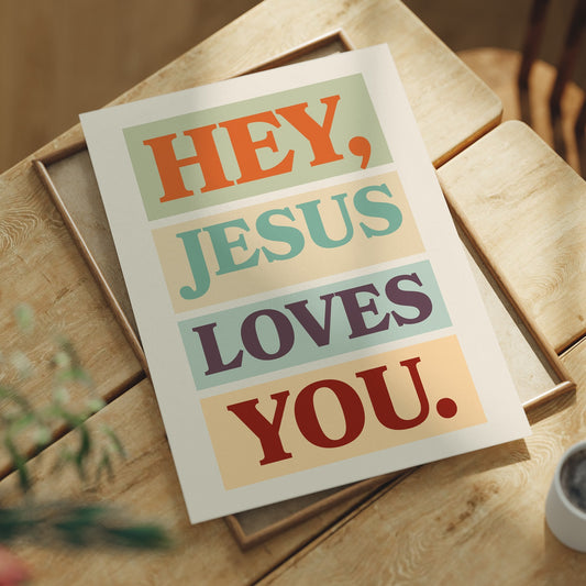 Faith Speaks In Color Blocks