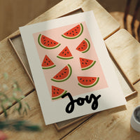 Summer Slices On Coral Canvas