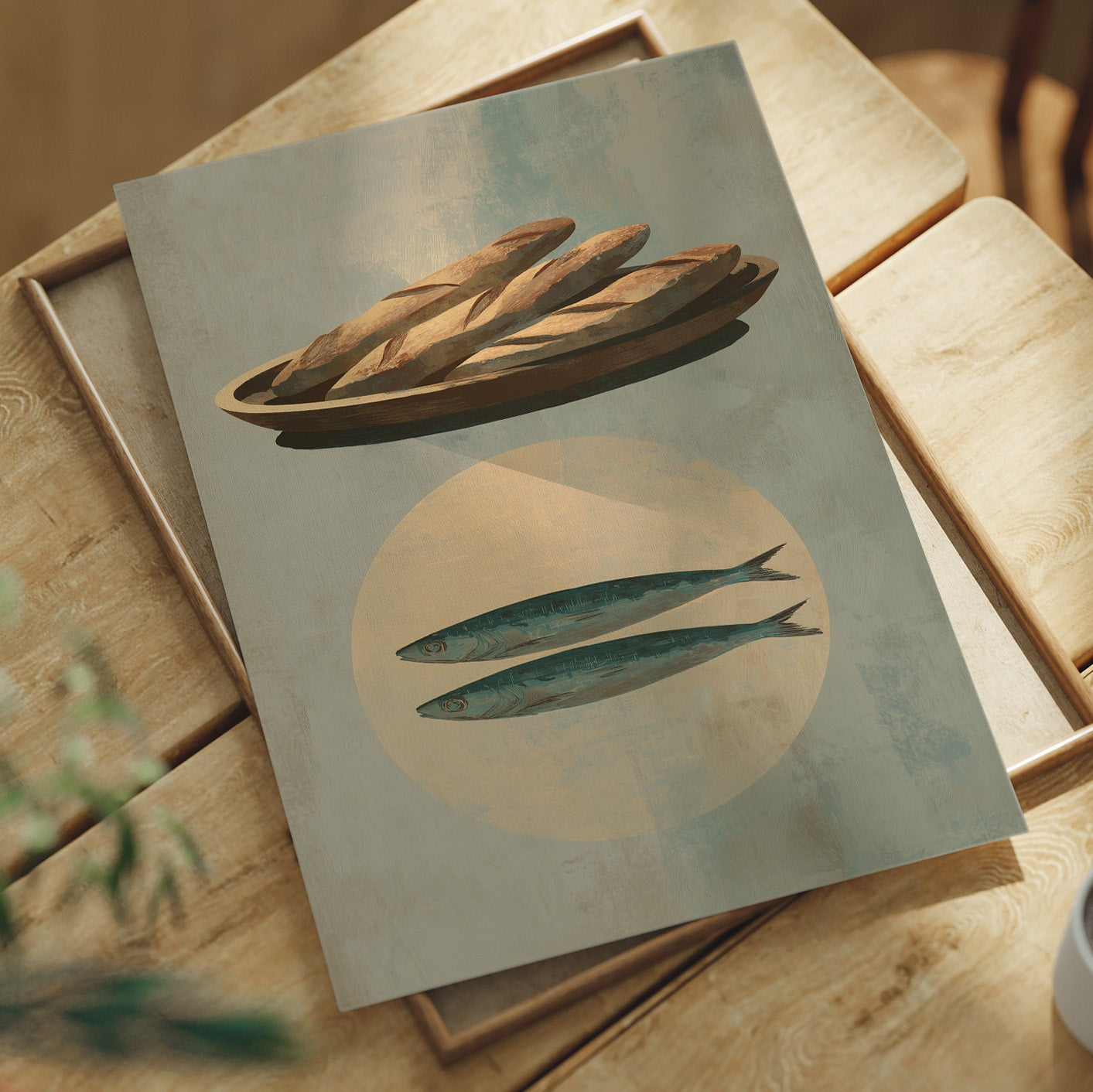 Rustic Feast: Bread and Fish in Harmony