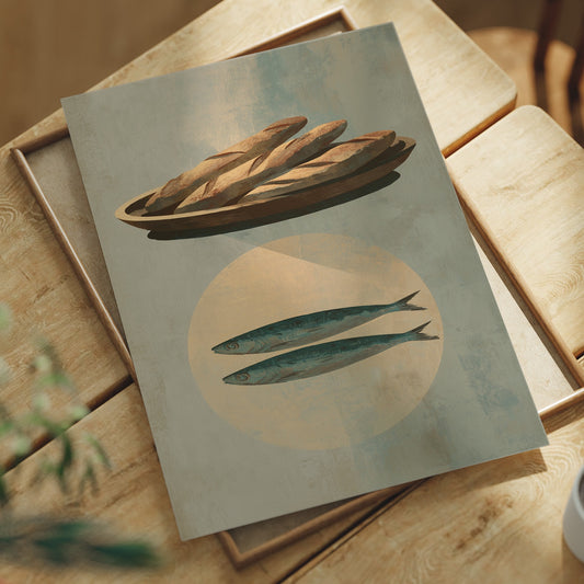 Rustic Feast: Bread and Fish in Harmony