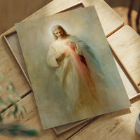 Divine Radiance Emanates From Sacred Heart
