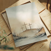 Three Crosses Stand in Sacred Silence
