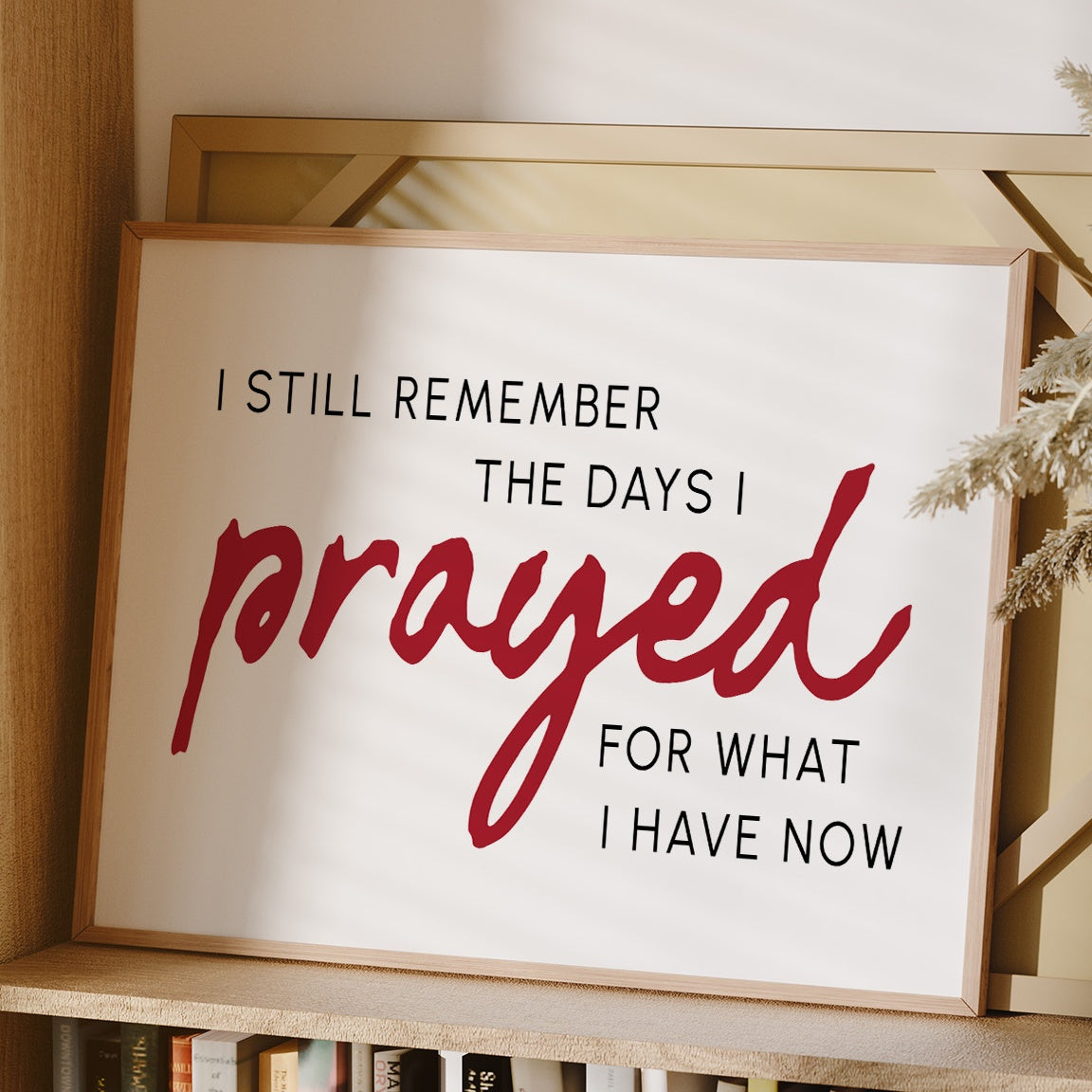 Crimson Gratitude In Modern Typography