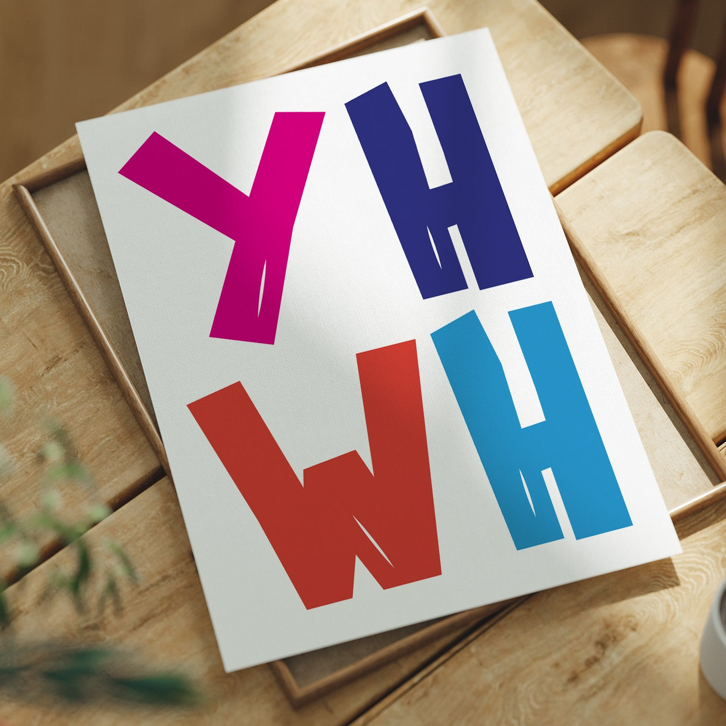 Vibrant Letters Declare Modern Expression