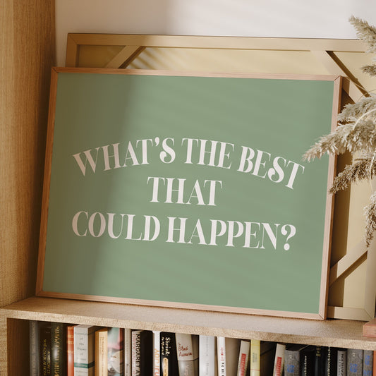 Optimistic Question In Sage Serenity