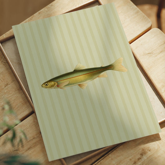 Silver Scales On Striped Wallpaper