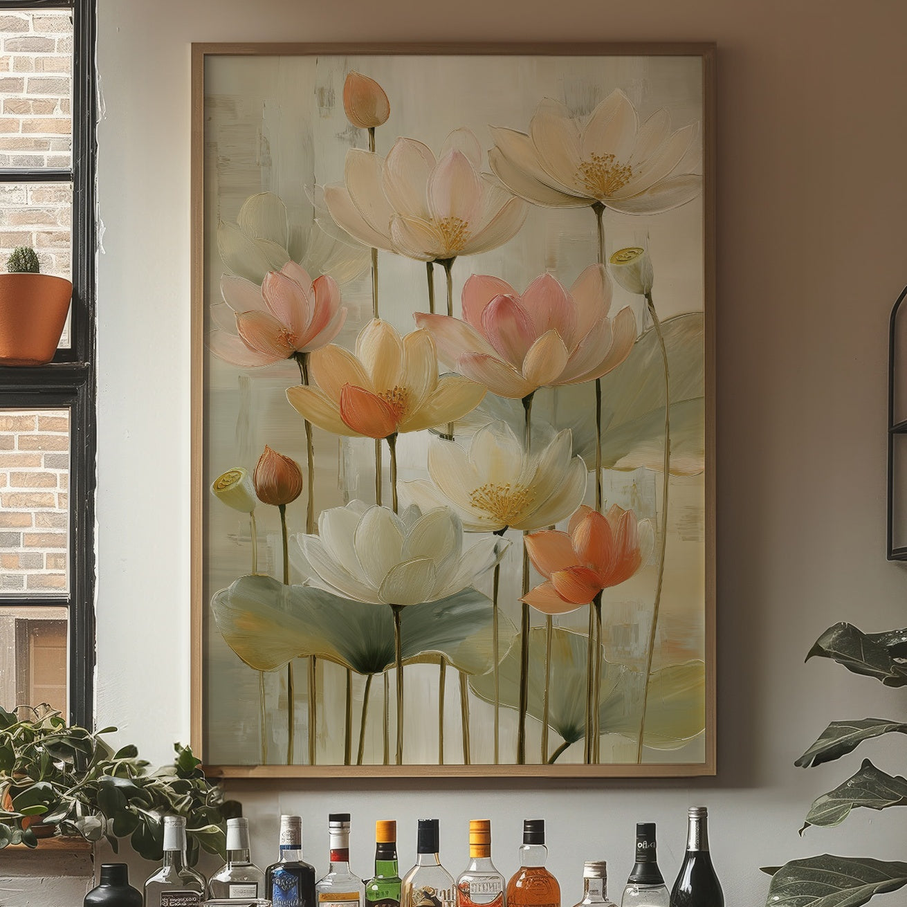 Lotus Blooms Paint Morning's Promise