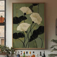 Ivory Petals Dance In Jade