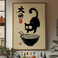 Curious Kitten Discovers Noodle Magic