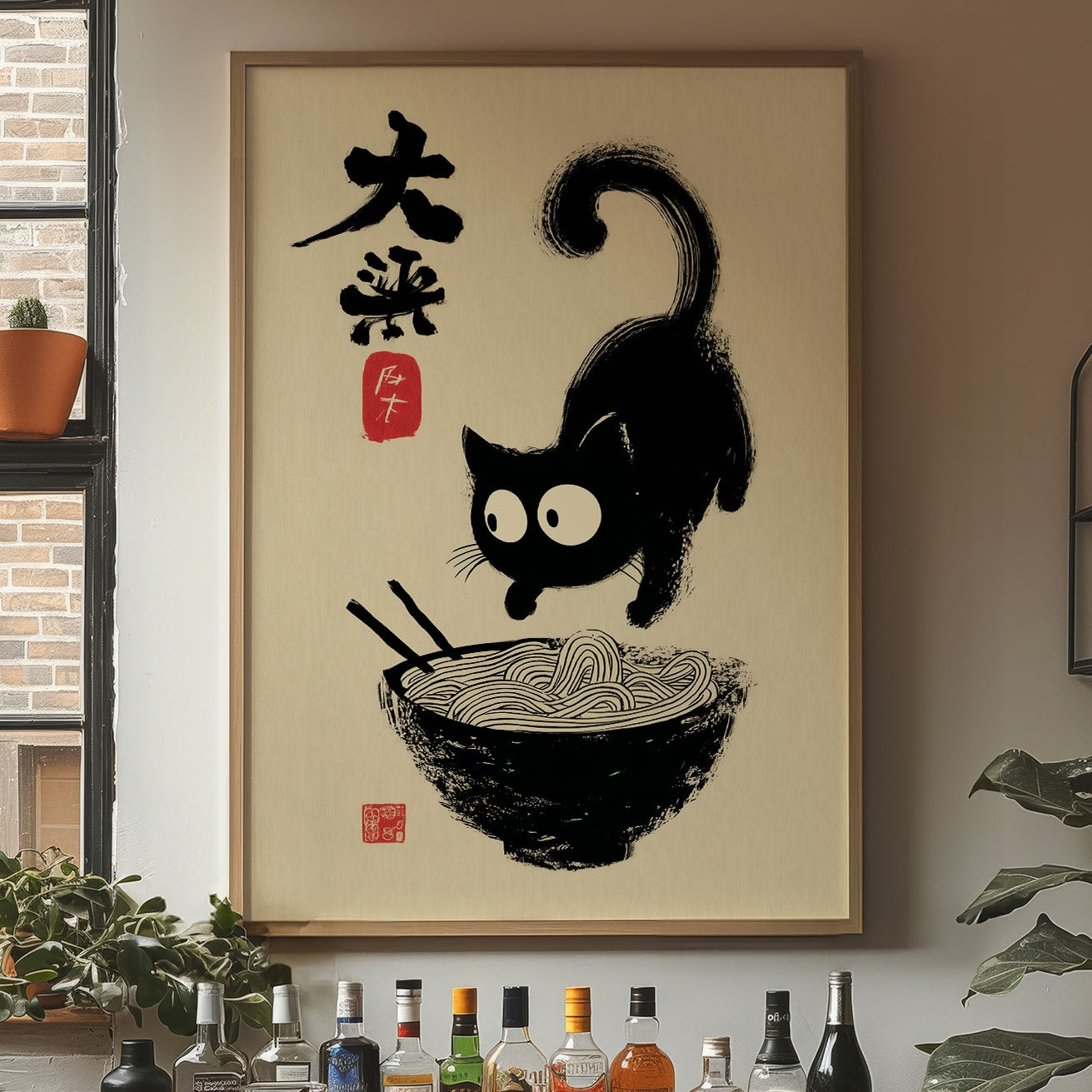 Curious Kitten Discovers Noodle Magic