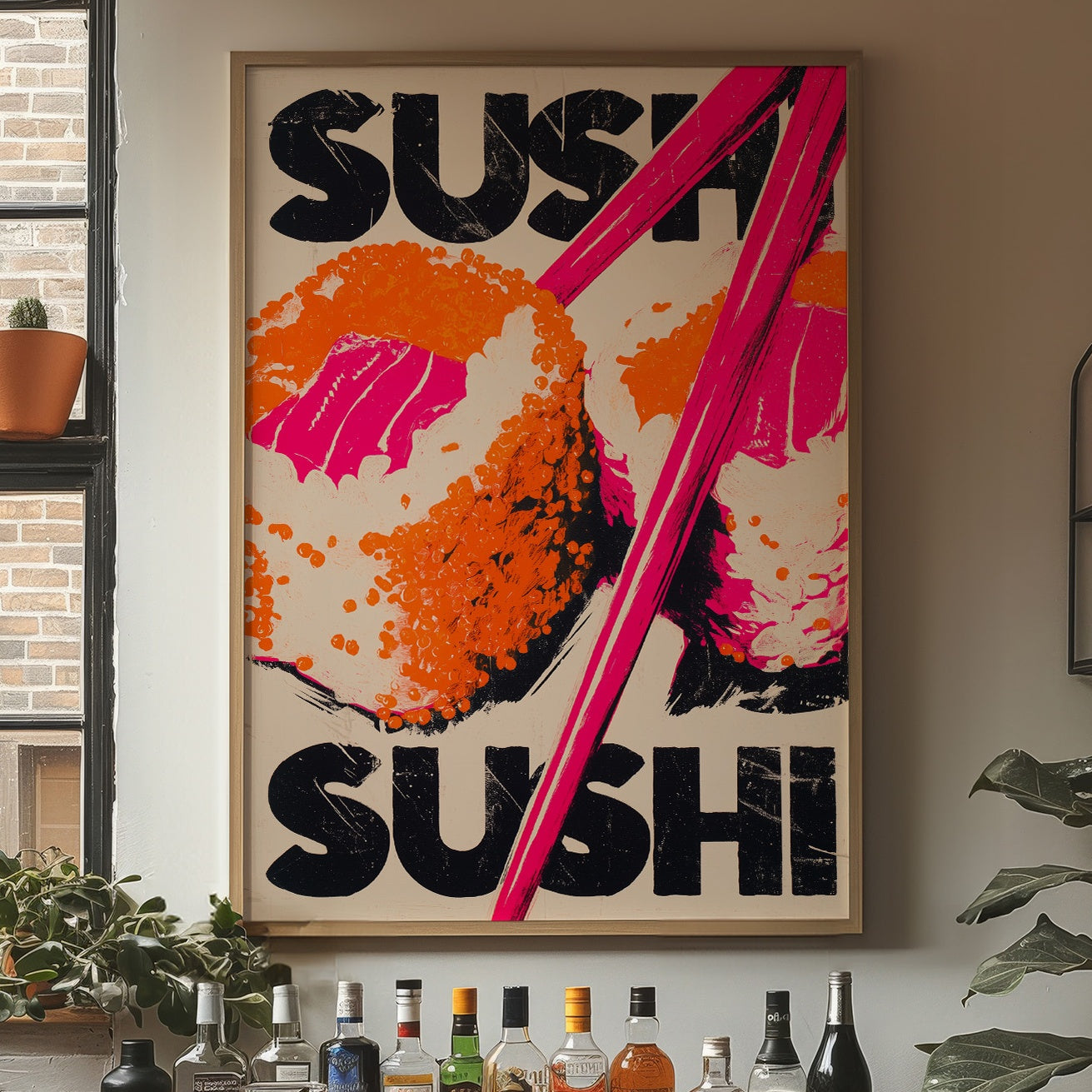 Bold Letters Dance In Neon Heat