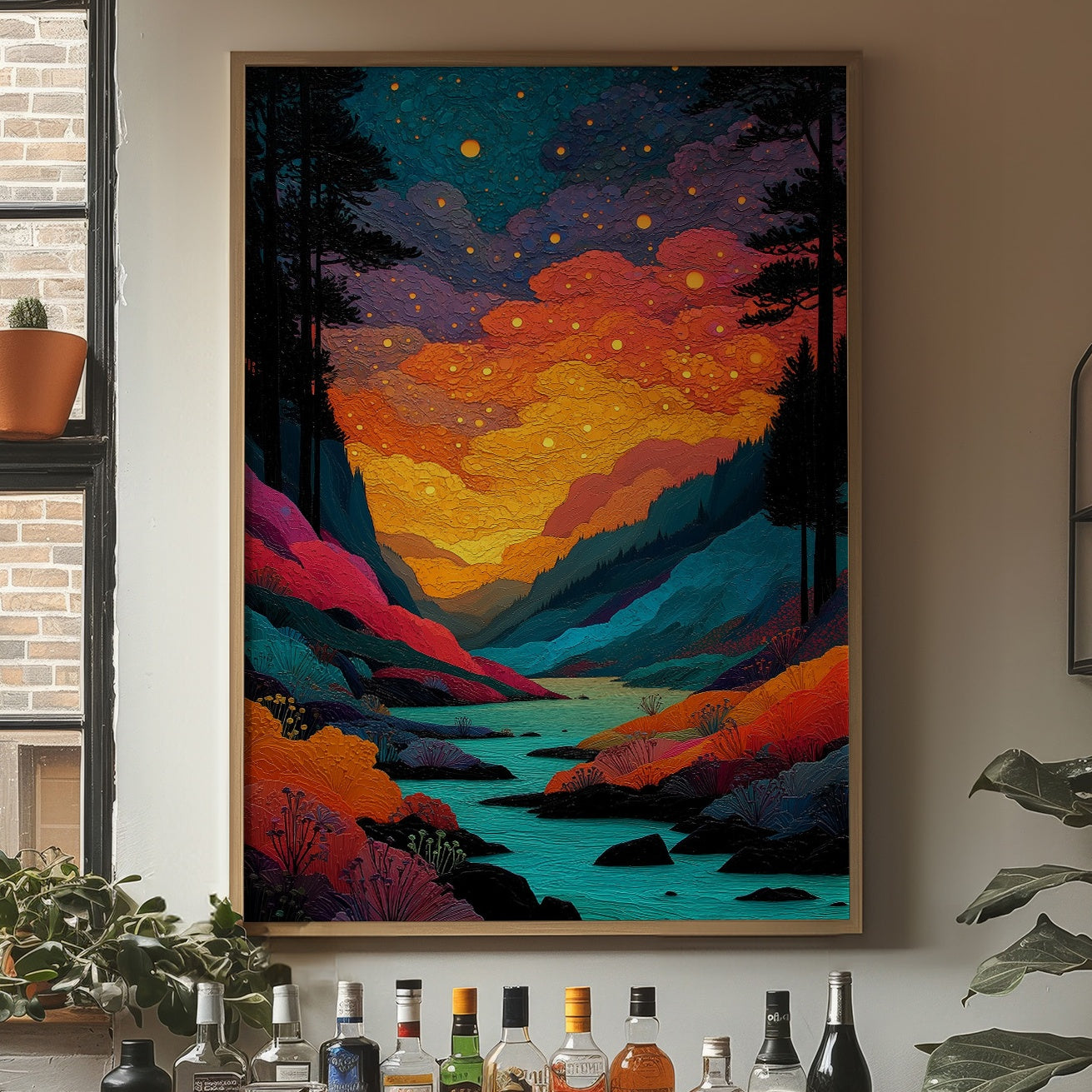 Fireflies Paint The River Valley