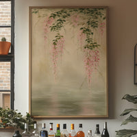 Cherry Blossoms Kiss The Water