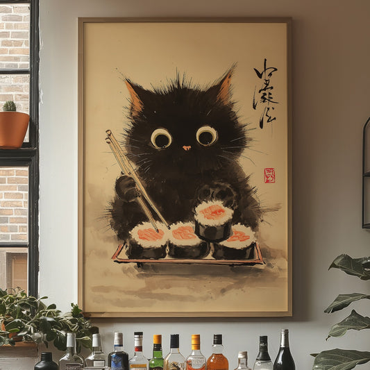 Sushi Cat Dreams Of Midnight Feasts