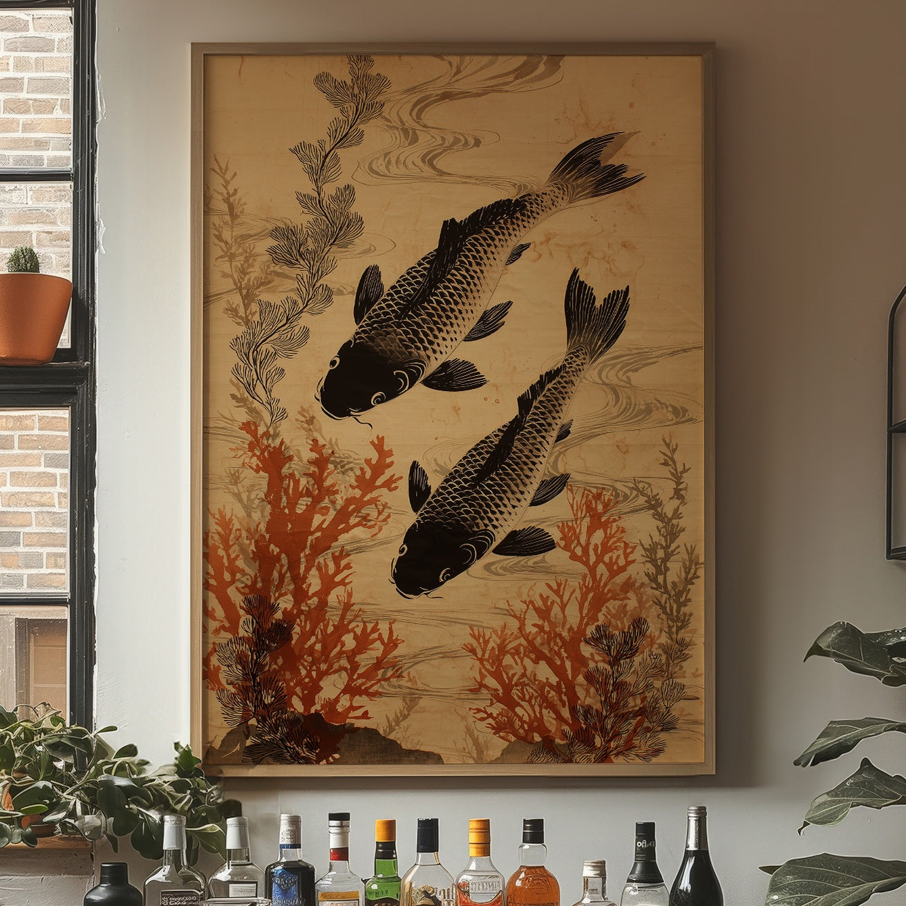 Koi Dance Through Coral Gardens