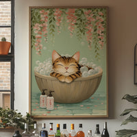 Bubble Bath Under Cherry Blossoms