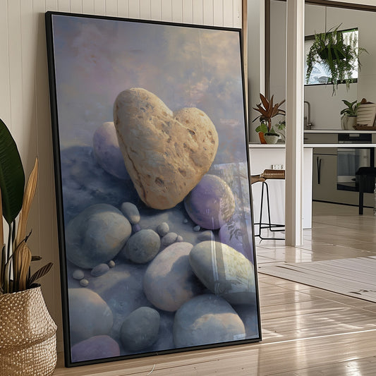 Stone Hearts Rest In Morning Light