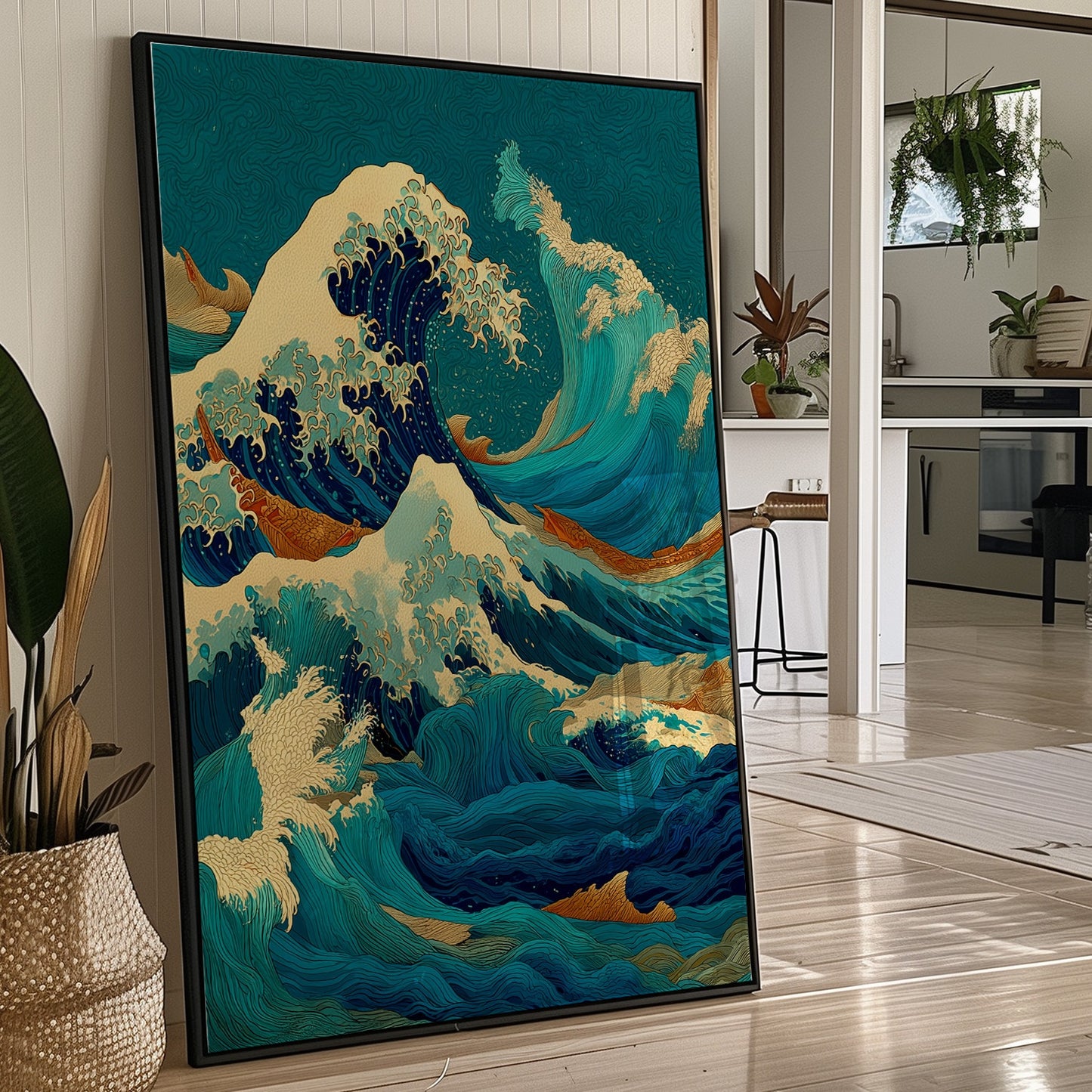 Ocean Swirls Dance With Golden Light