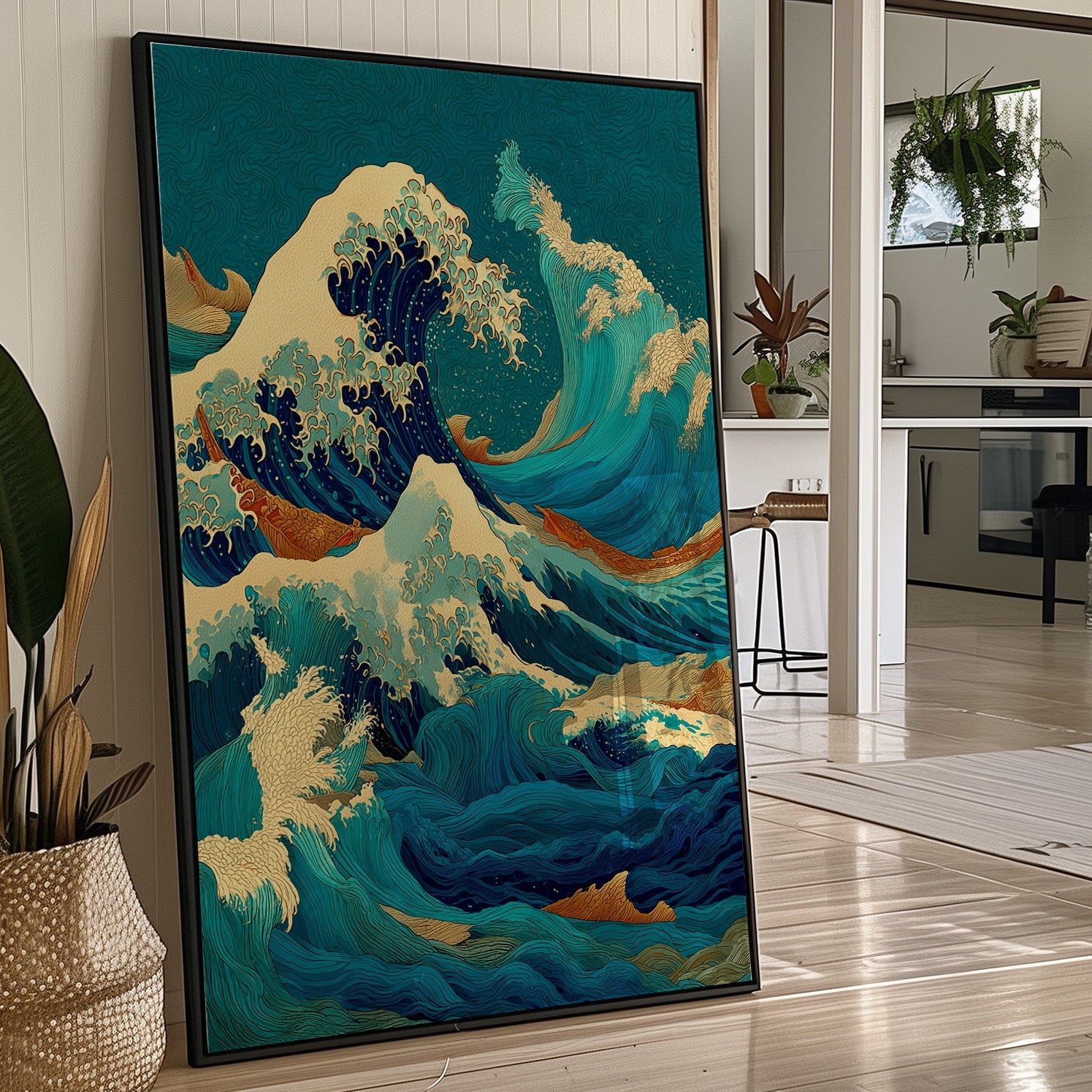 Ocean Swirls Dance With Golden Light