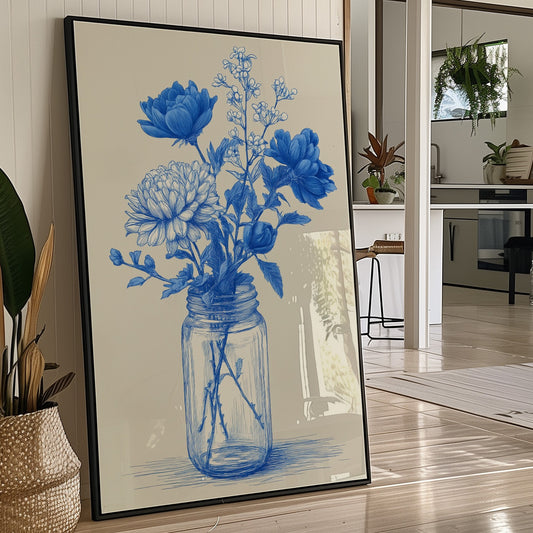 Blue Peonies Paint Their Stories