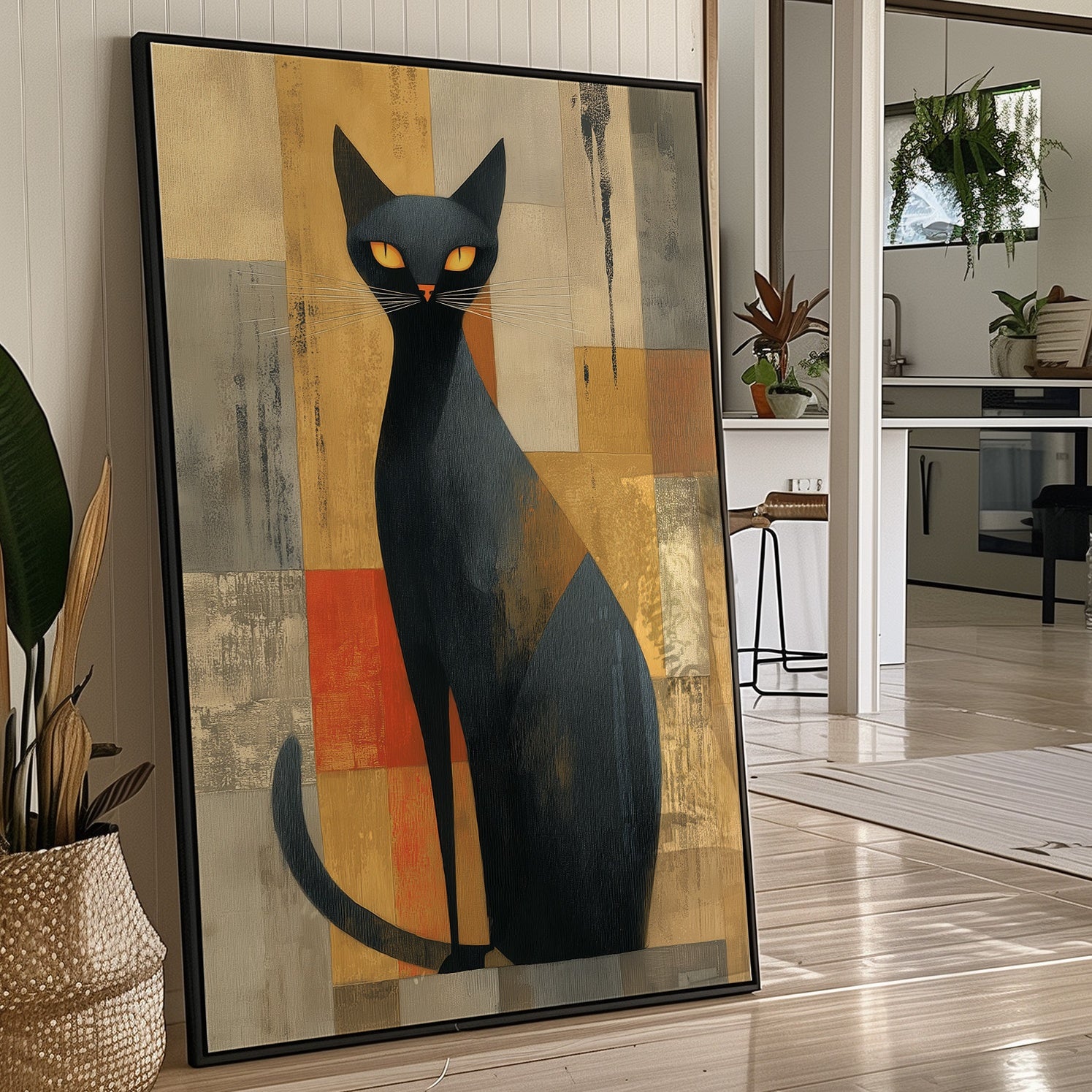 Midnight Cat Guards The Bar